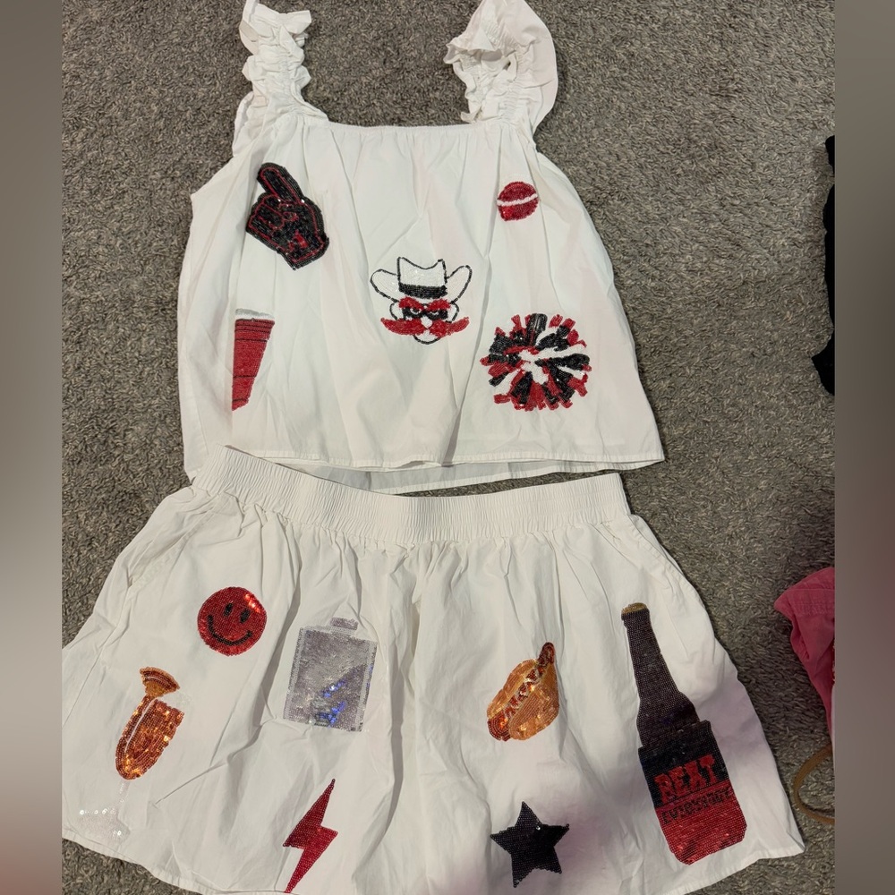 Queen of sparkles Texas Tech Set
